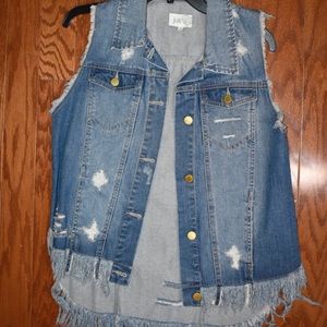 Jolt denim vest like new! Size medium